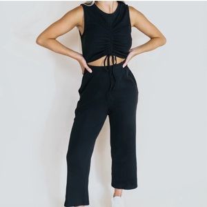 Kittenish Jumpsuit with Cut-out
